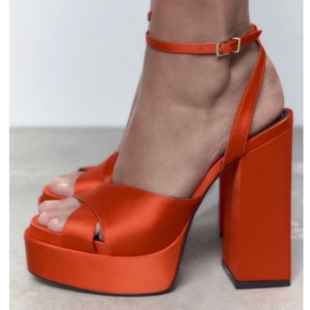 Zara Orange heels